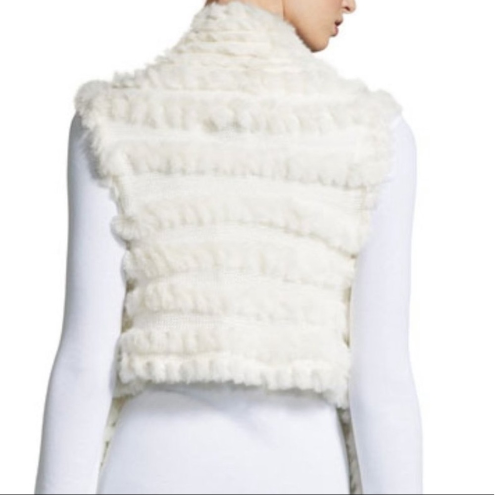 Love Token High-Low Rabbit Fur Vest - Picture 2 of 5